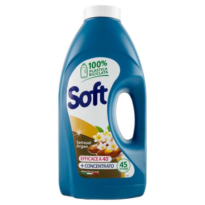 Soft Жидкое средство для стирки Liquido Lavatrice Sensual Argan, 2,5 л