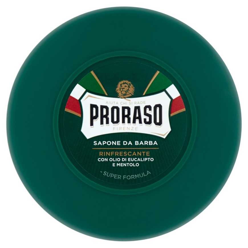Proraso refreshing shaving soap in a bowl, 150 ml