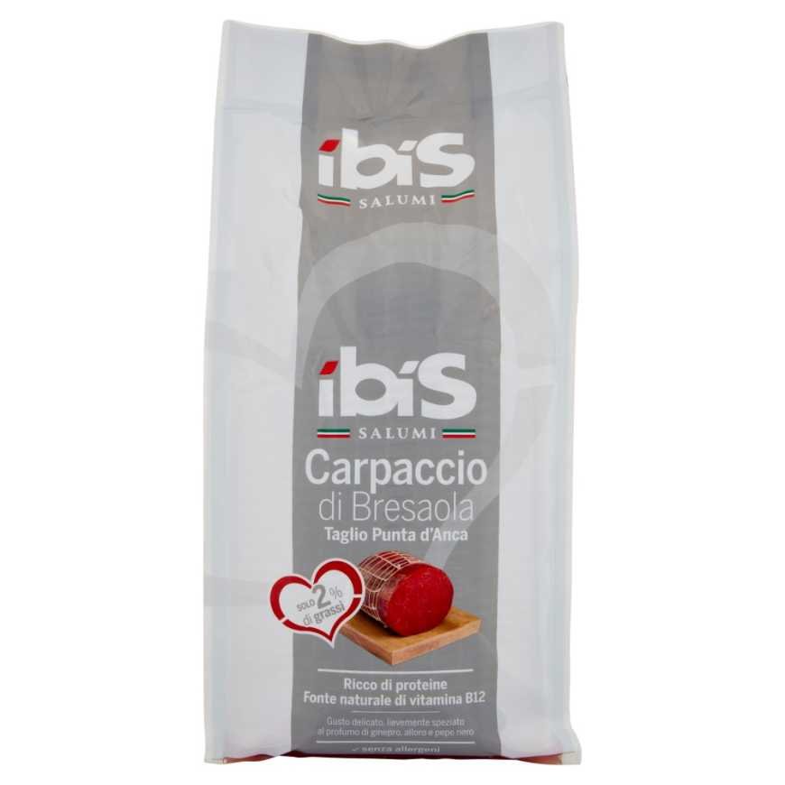 ibis Salumi Carpaccio Bresaola брезаола карпаччо из тазобедренной части, 2,3 кг, 2 шт