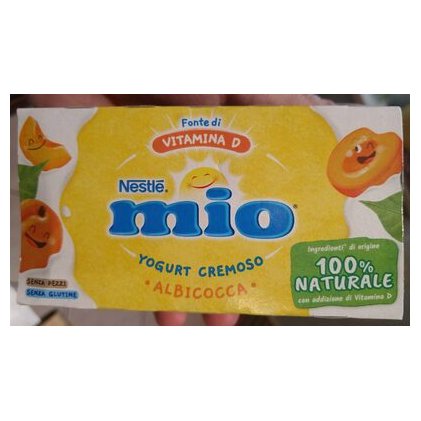 Nestlé Mio apricot yogurt, 125 g (2 pcs.)