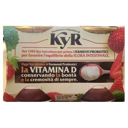 Parmalat пробиотический йогурт клубника Kyr, 2х125 г