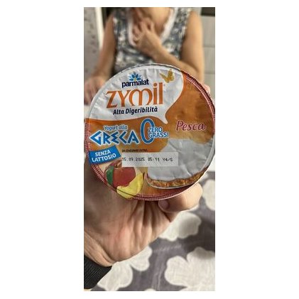 Zymil греческий йогурт без лактозы персик, 150 г