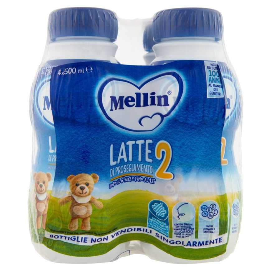 Mellin Молоко 2 в бутылке, 500 мл