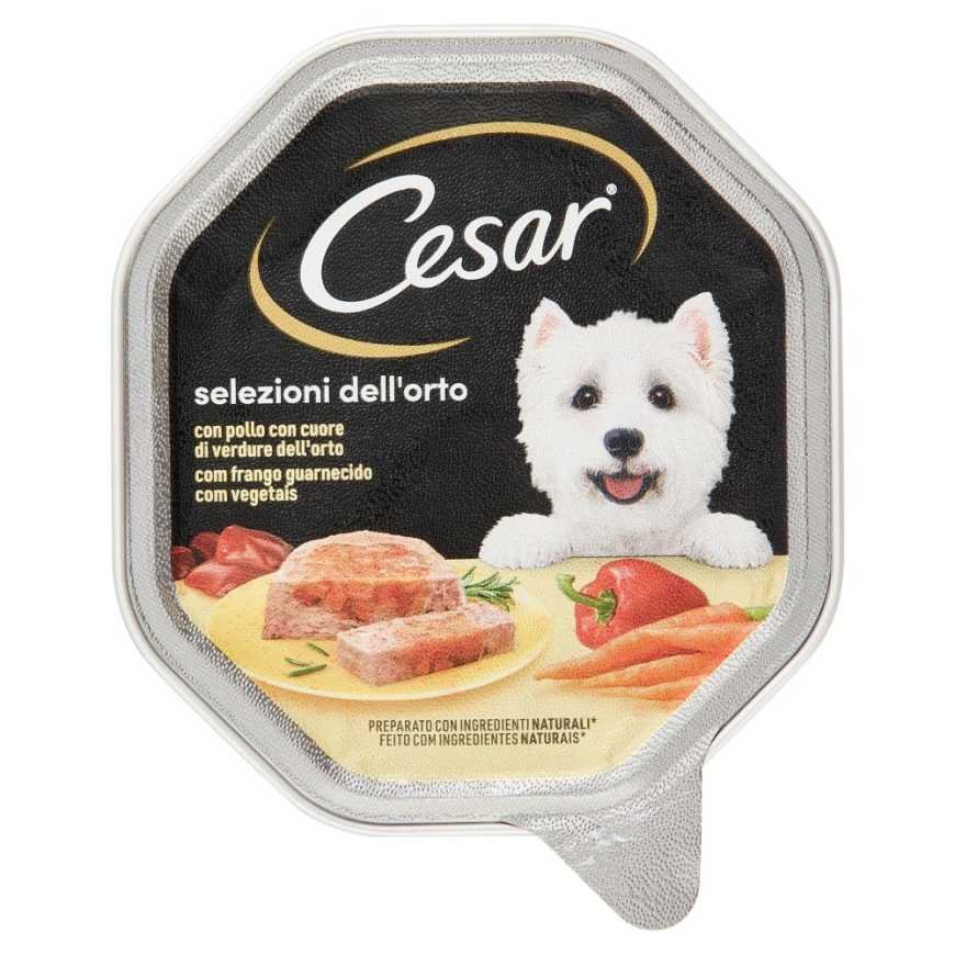 Cesar влажный корм для собак с курицей и сердечками овощей, 150 г