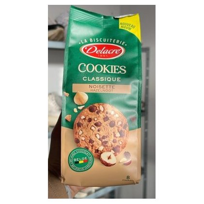 Delacre печенье с фундуком Cookies, 136 г