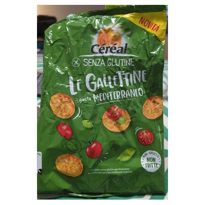 Céréal хлебцы без глютена Le Gallettine вкуса Средиземноморья, 70 г