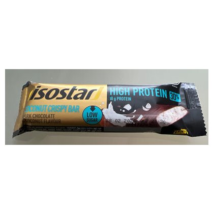 Isostar High Protein 30% coconut crispy chocolate bar, 55 g