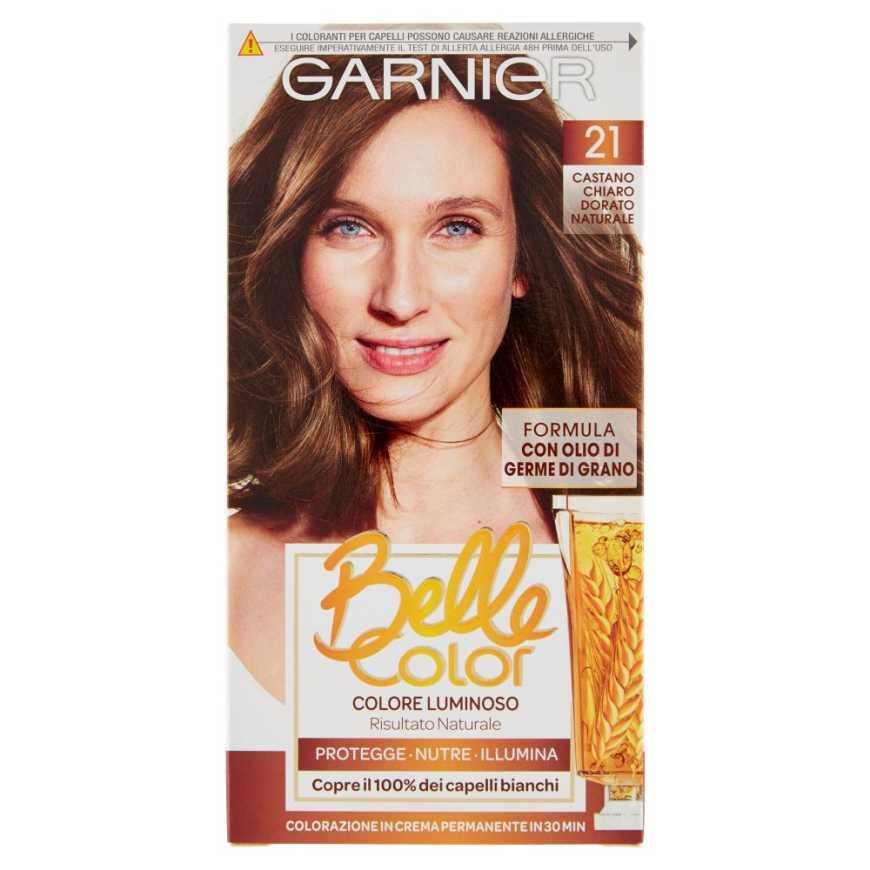 Garnier Belle Color Краска для волос, золотистый светло-каштановый № 21
