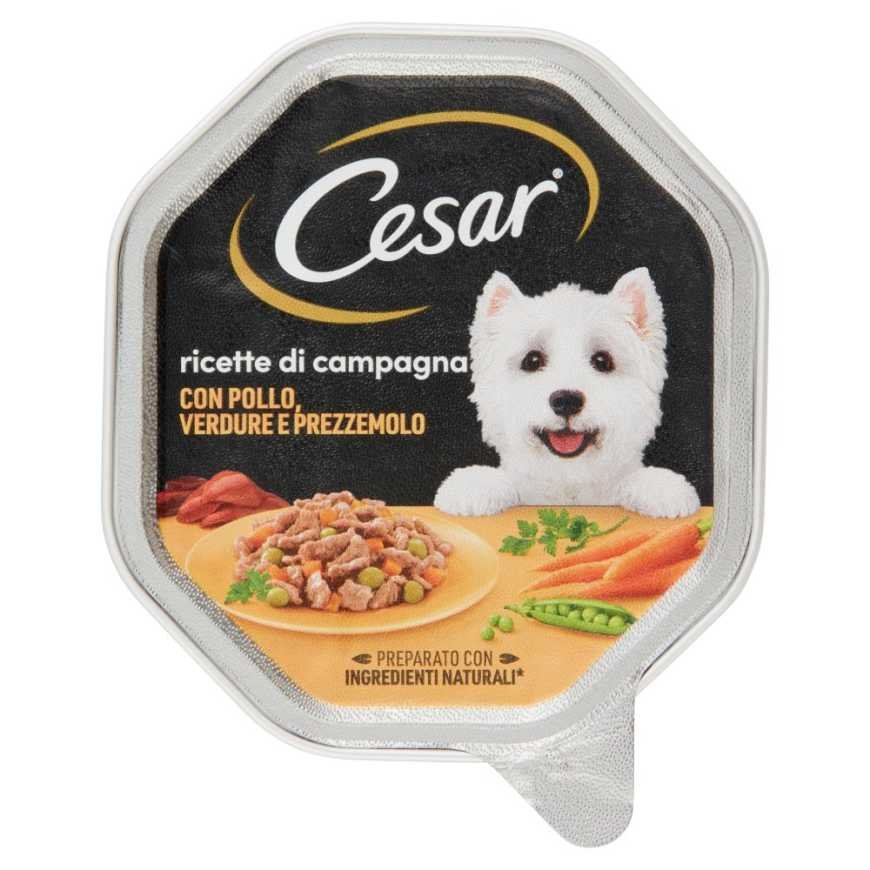 Cesar влажный корм для собак 'Рецепты деревни' с курицей и овощами, 150 г