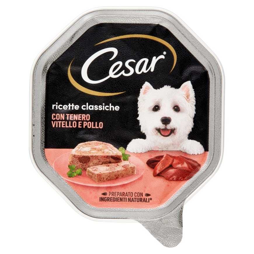Cesar паштет для собак с телятиной и курицей, 150 г