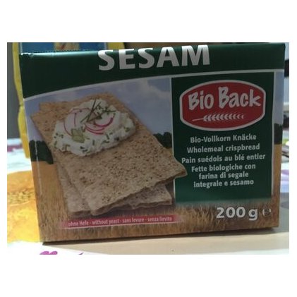 Organic rye crispbread, 200 g
