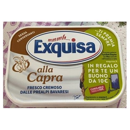 Exquisa мягкий творожный сыр из козьего молока, 175 г