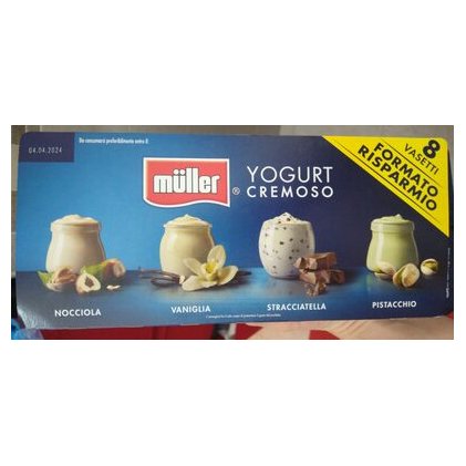 Müller Golosi creamy yogurt, 125 g (8 pcs.)