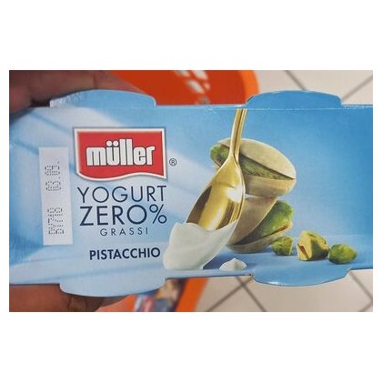 Müller обезжиренный йогурт 0% со вкусом фисташки, 2х125 г