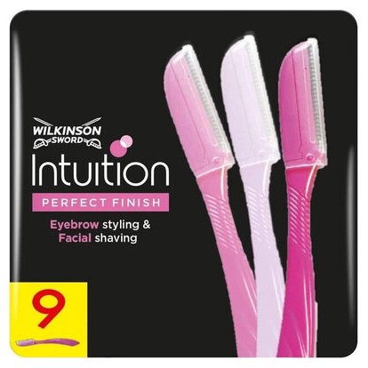 Wilkinson Sword Intuition Perfect Finish бритвы для бровей, 3 шт.