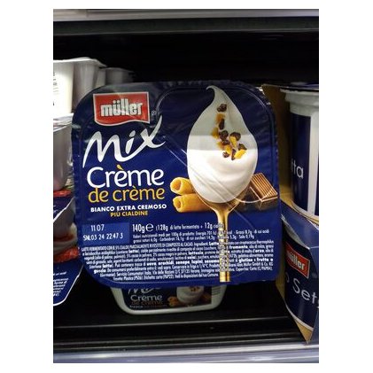 Müller Mix Crème de Crème десертный йогурт, 140 г