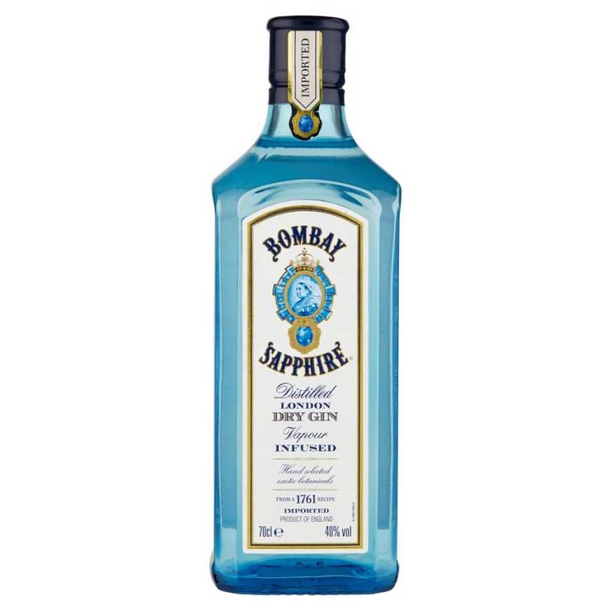 Bombay Sapphire Дистиллированный лондонский сухой джин, 0,7 л