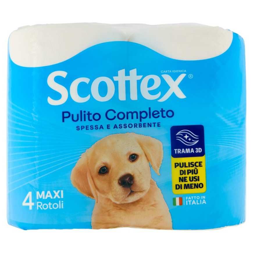 Scottex Туалетная бумага Pulito Completo Maxi, 4 шт.