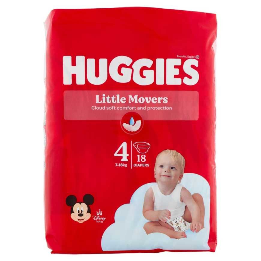 Huggies Ultracomfort size 4, 7-18 kg, 18 diapers