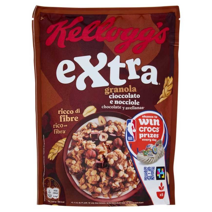 Kellogg’s Мюсли Extra с шоколадом и фундуком, 375 г
