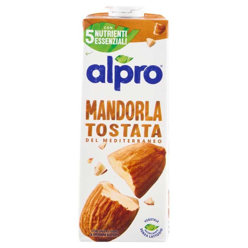 Alpro миндальный напиток 100% растительный обжаренный с витаминами, 1 л