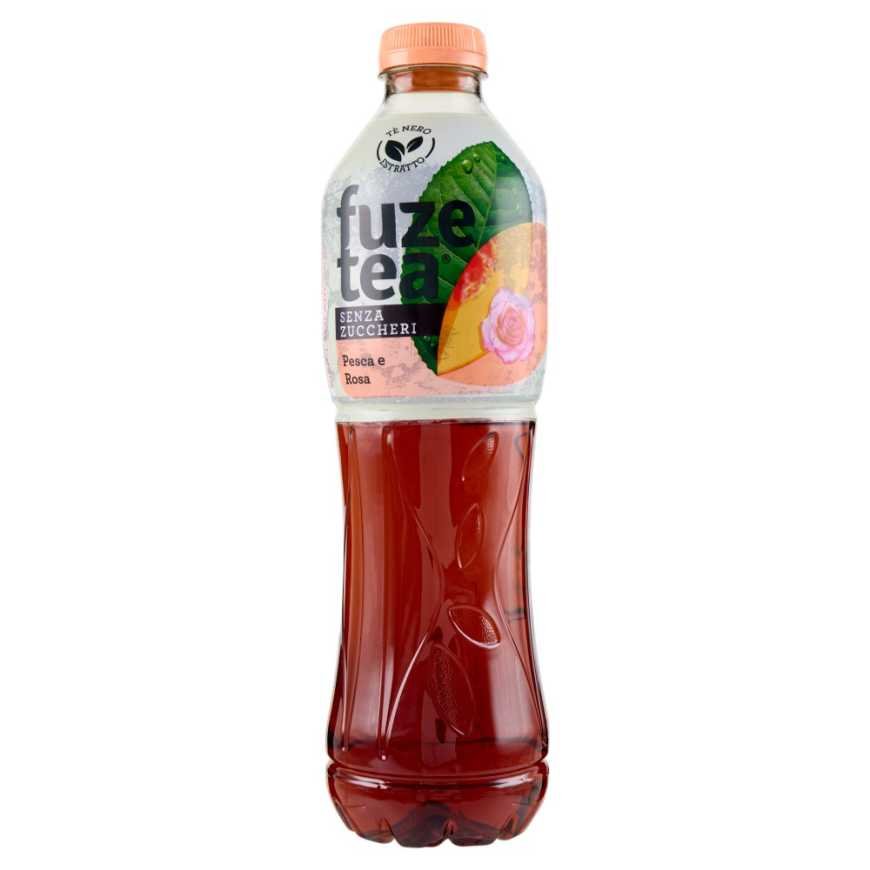 Fuzetea Peach Zero iced tea, PET, 1.25 l