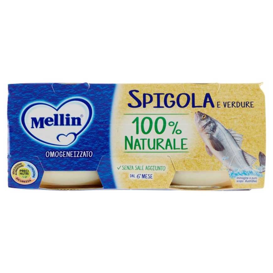 Mellin гомогенизированное пюре из мяса сибас, 2 × 80 г
