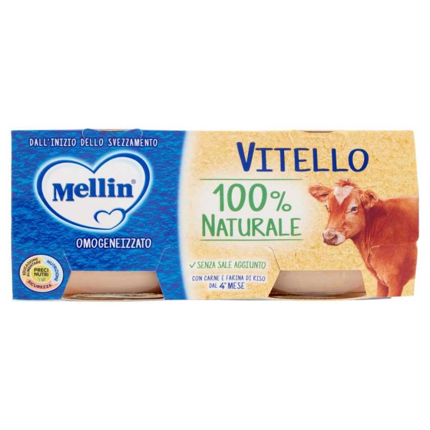 Mellin гомогенизированное пюре из мяса телятина, 2 × 80 г