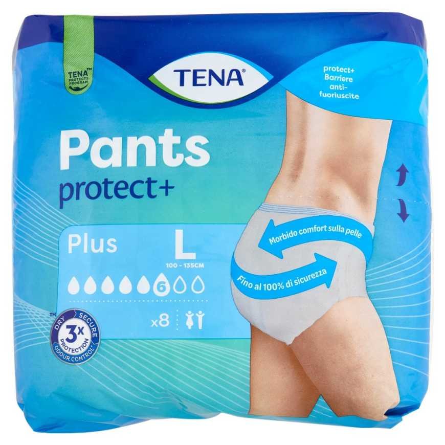 Tena впитывающие трусики Discreet Pants Plus L, 8 шт