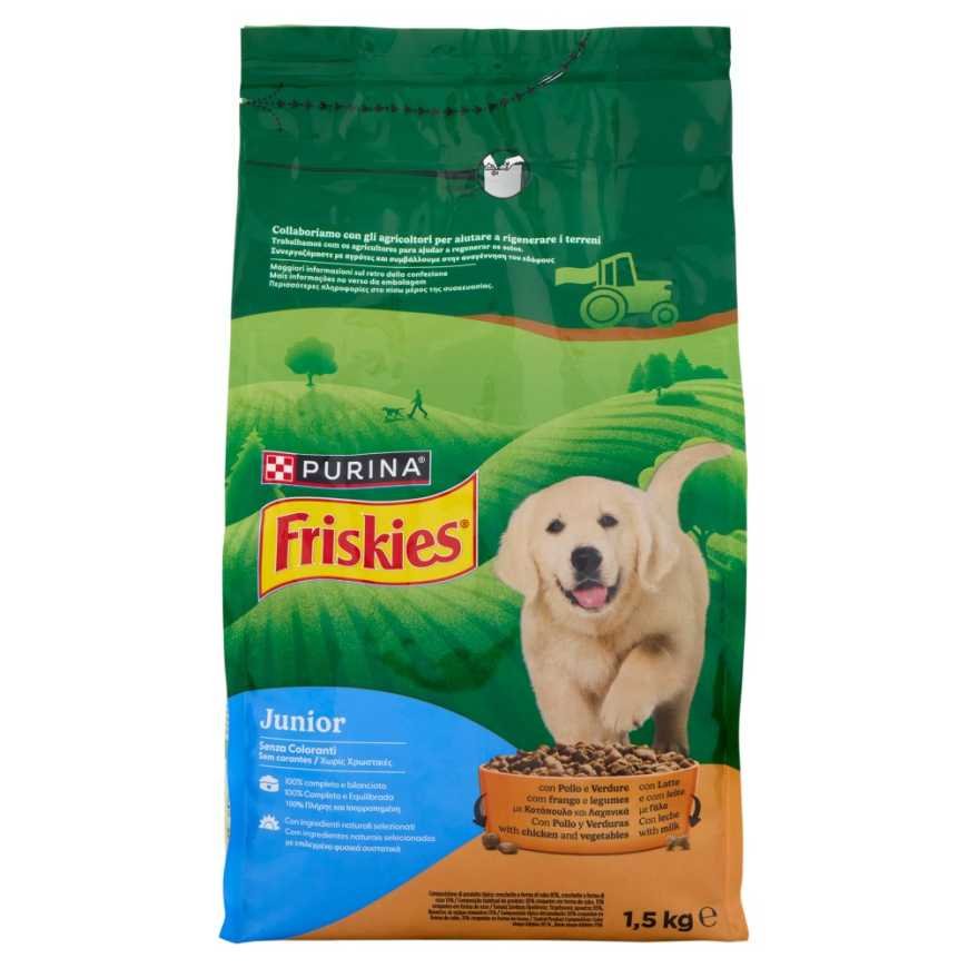 Purina Friskis сухой корм для щенков Junior Vitafit, 1,5 кг