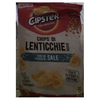 Cipster чипсы из красной чечевицы с солью, 80 г