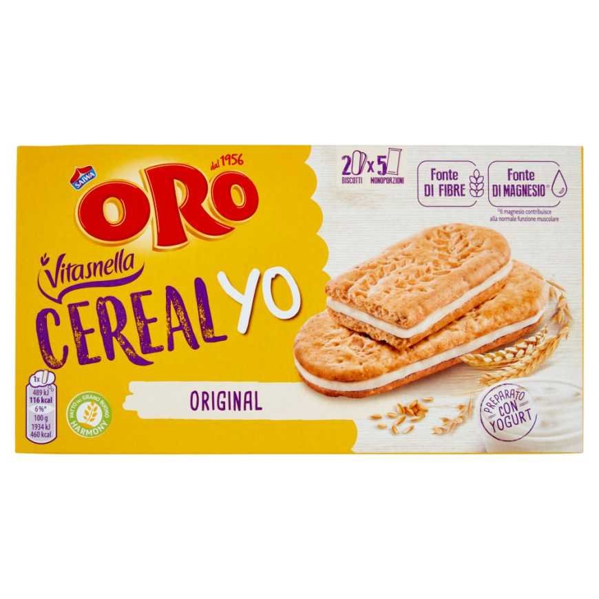Oro Saiwa Злаковое печенье Vitasnella Cereal Yo Original, 253 г