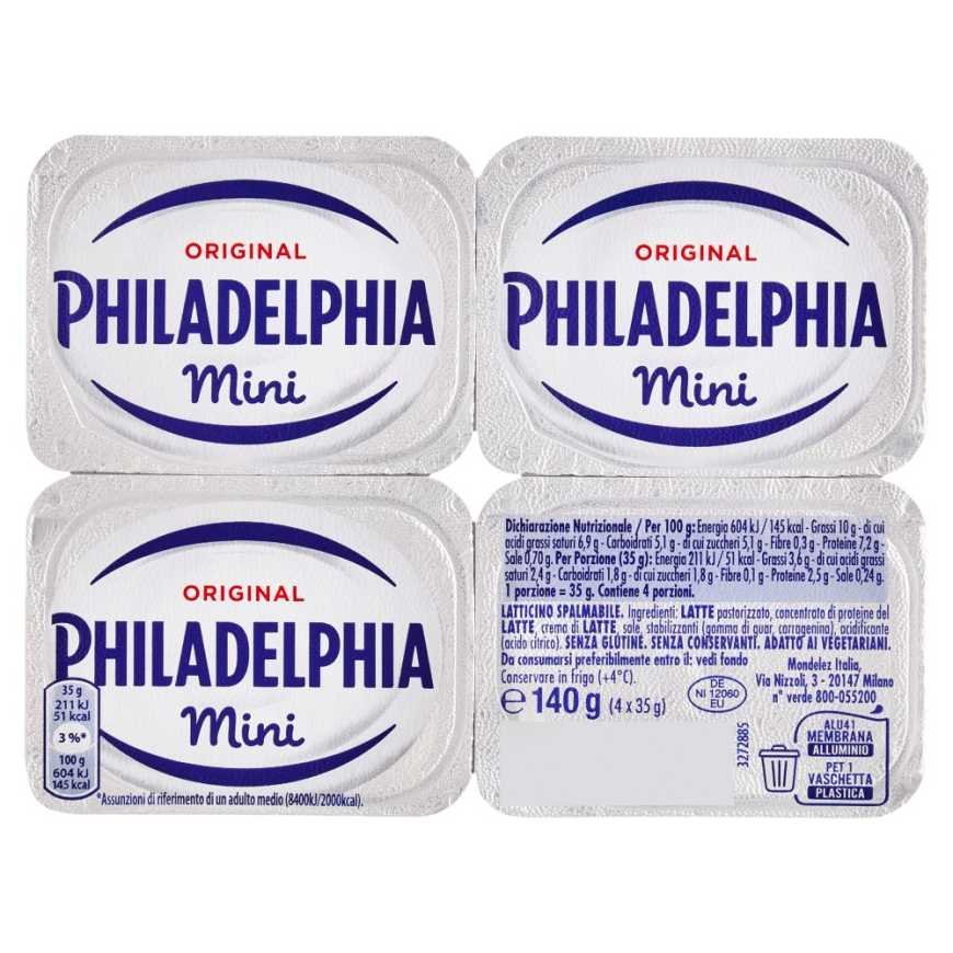 Philadelphia Сливочный сыр Mini, 4 шт. × 35 г