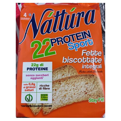 Nattura протеиновые цельнозерновые хрустящие хлебцы, 120 г