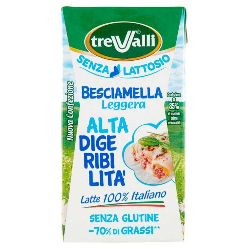 Trevalli light highly digestible béchamel sauce, 500 ml