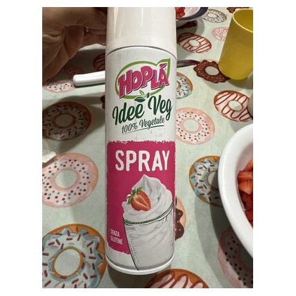Hoplà Soia soy vegetable whipping cream spray, 250 g