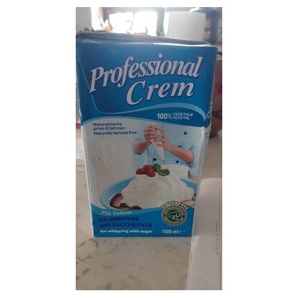Tre Valli Professional Cream растительные сливки для взбивания сладкие без лактозы