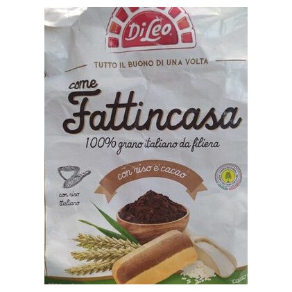 Di Leo Fattincasa печенье с рисом и какао, 500 г