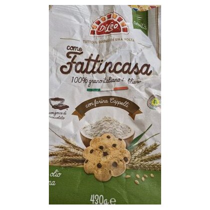 Di Leo Fattincasa цельнозерновое печенье с капсулами из шоколада, 500 г