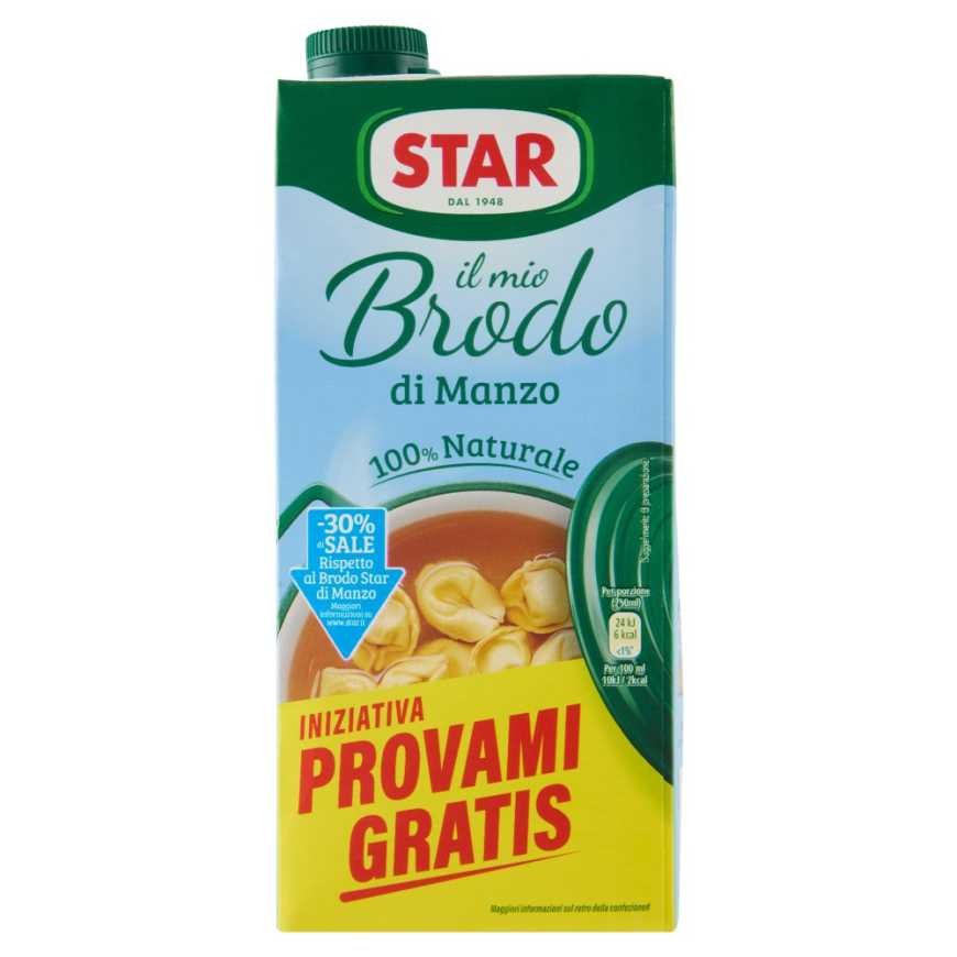 Star Говяжий бульон -30% соли il Mio Brodo, 1 л