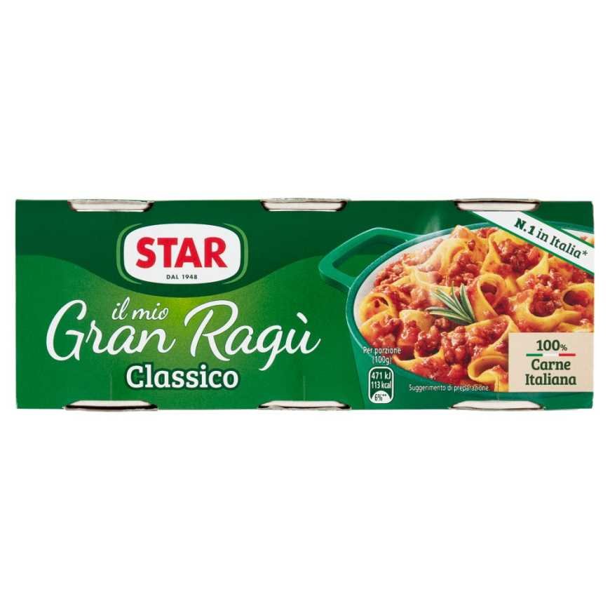 Star Соус мясной Granragu' Carne, 3 шт. по 100 г