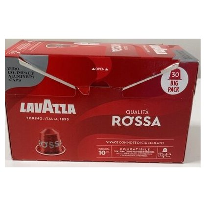 Lavazza кофе в алюминиевых капсулах Nespresso Rossa, 30 шт.