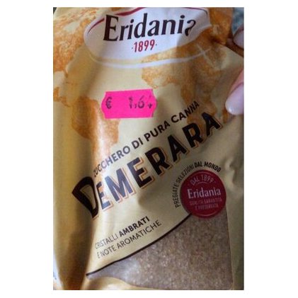 Eridania коричневый тростниковый сахар Демерара, 500 г