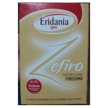 Eridania Zefiro тончайший коричневый тростниковый сахар, 750 г