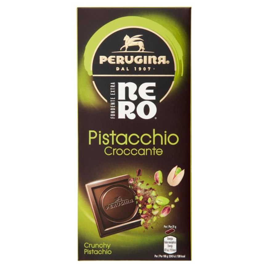 Perugina Темный шоколад Nero с фисташками, 85 г