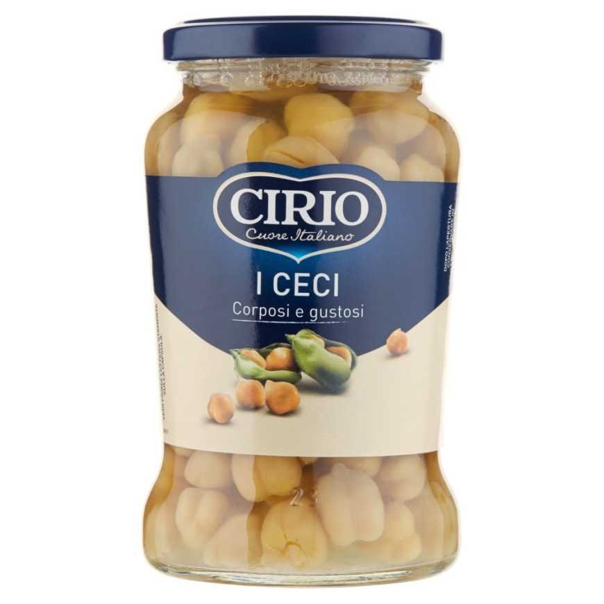 Cirio нут в стеклянной банке, 370 г
