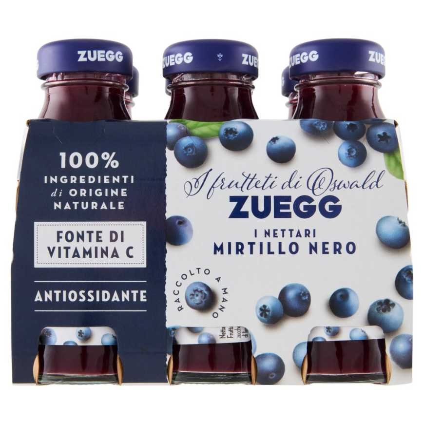 Zuegg I Frutteti di Oswald wild blueberry nectar, 6 × 125 ml