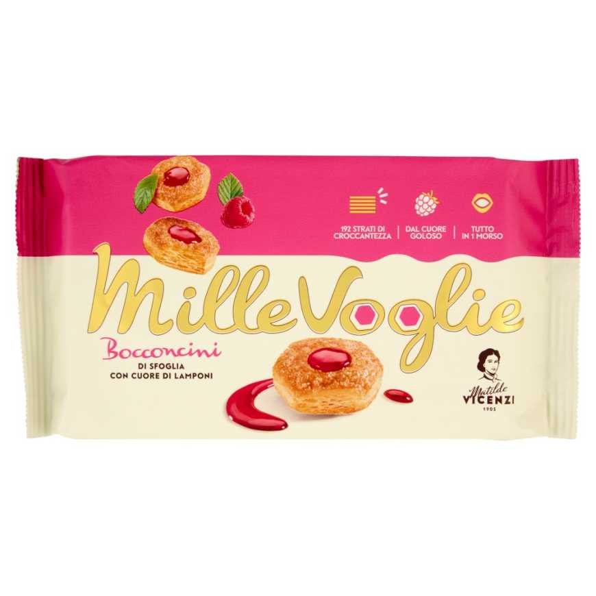 Matilde Vicenzi raspberry heart filled mini pastries, 90 g