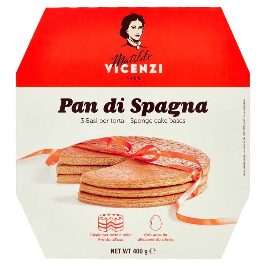 Matilde Vicenzi Бисквитные коржи для торта Pan di Spagna, 3 шт., 400 г