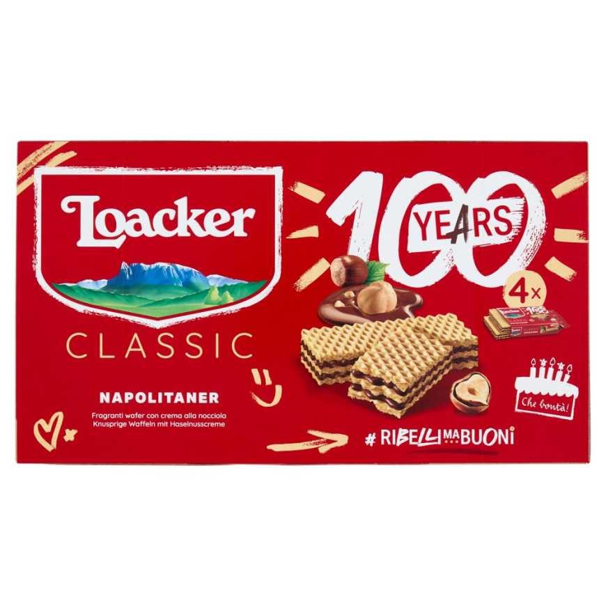 Loacker Вафли Napolitaner, 4 шт., 45 г